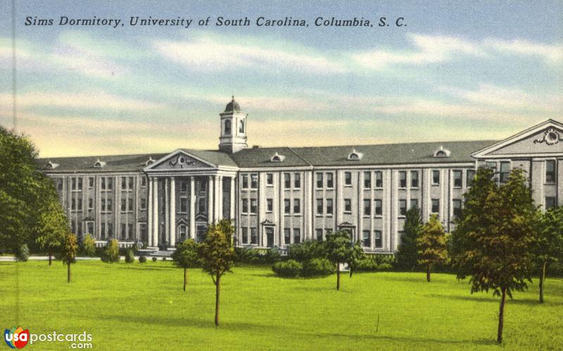 Pictures of Columbia, South Carolina: Sims Dormitory, University of South Carolina