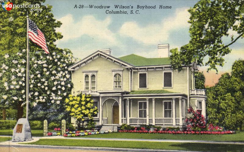 Pictures of Columbia, South Carolina: Woodrow Wilson´s Boyhood Home