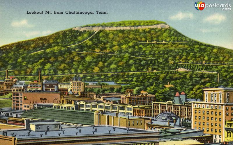 Pictures of Chattanooga, Tennessee: Lookout Mountain from Chattanooga