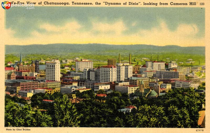 Pictures of Chattanooga, Tennessee: Bird´s-Eye View of Chattanooga, the Dynamo of Dixie