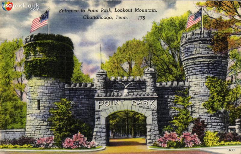 Pictures of Chattanooga, Tennessee: Entrance to Point Park, Lookout Mountain