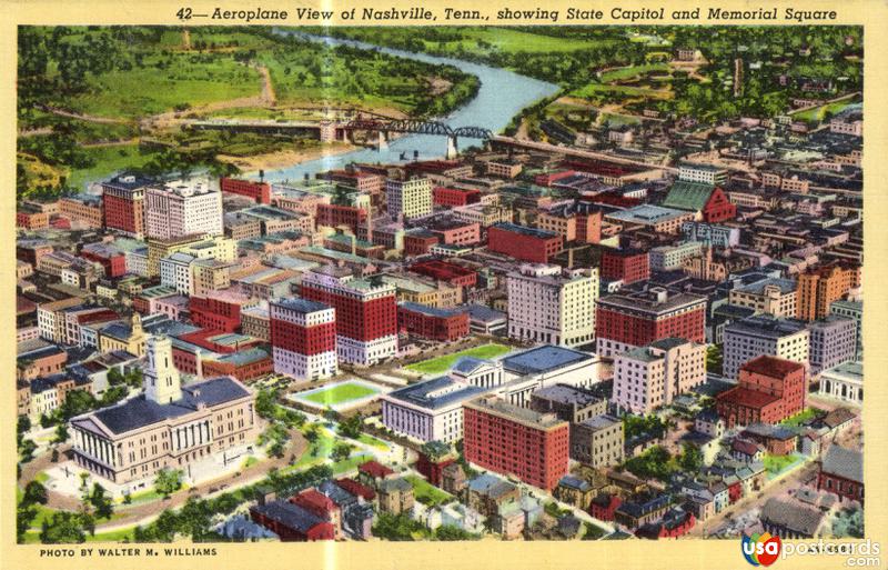 Pictures of Nashville, Tennessee: Aeroplane View of Nashville