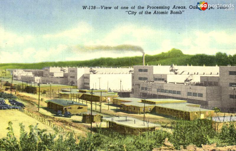 Pictures of Oak Ridge, Tennessee: View of one of the Processing Areas