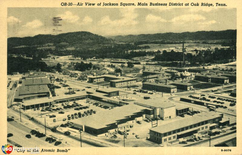 Pictures of Oak Ridge, Tennessee: Air View of Jackson Square