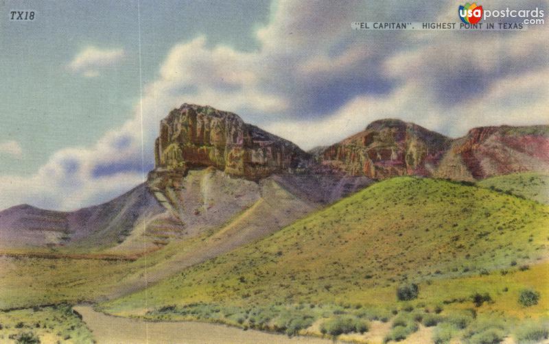 Pictures of Guadalupe Mountains, Texas: El Capitan, Highest Point in Texas