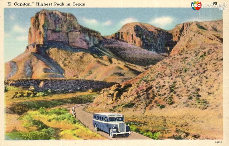 Pictures of Guadalupe Mountains, Texas: El Capitan, Highest Point in Texas