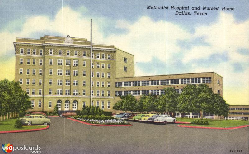 Pictures of Dallas, Texas: Methodist Hospital and Nurses´ Home
