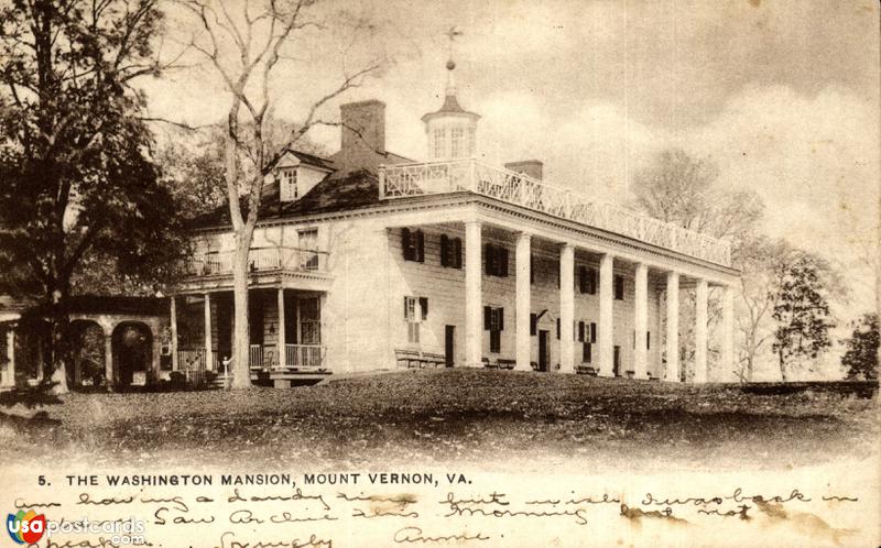 Pictures of Mount Vernon, Virginia: The Washington Mansion