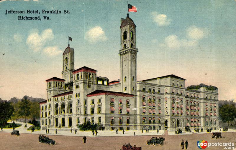 Pictures of Richmond, Virginia: Jefferson Hotel, Franklin St.