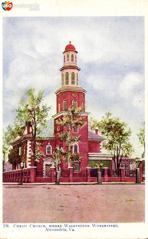 Pictures of Alexandria, Virginia: Christ Church where Washington Worshipped