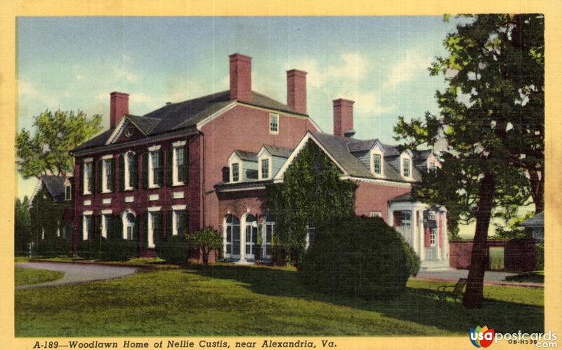 Pictures of Alexandria, Virginia: Woodlawn Home of Nellie Custis