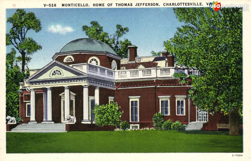 Pictures of Charlottesville, Virginia: Monticello, Home of Thomas Jefferson