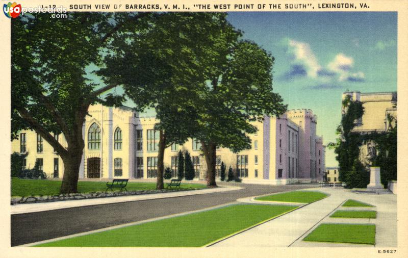 Pictures of Lexington, Virginia: Bouth View of Barracks, V. M. I.