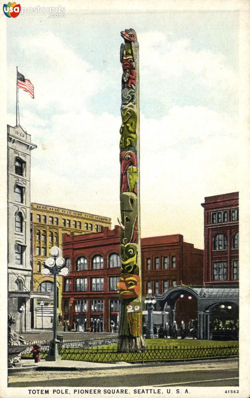 Pictures of Seattle, Washington: Totem Pole, Pioneer Square