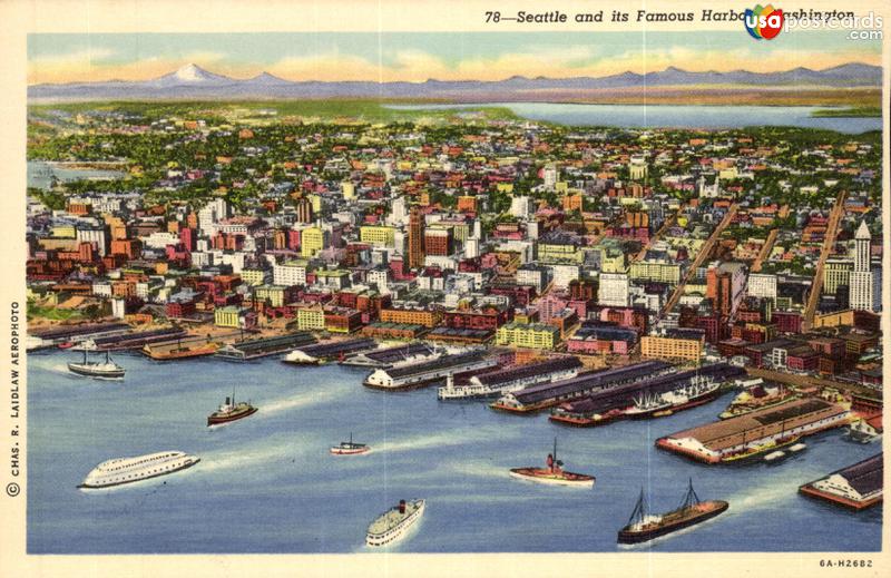 Pictures of Seattle, Washington: Seattle and its Famous Harbor