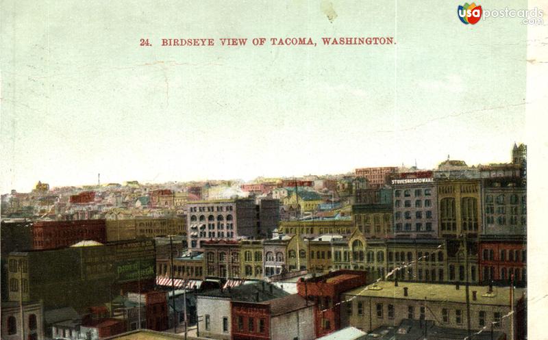 Pictures of Tacoma, Washington: Birdseye View of Tacoma