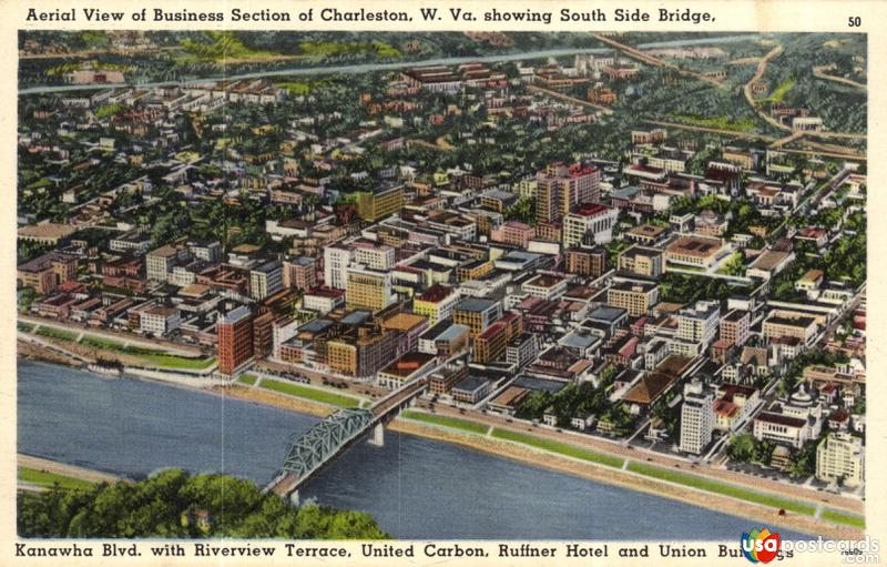 Pictures of Charleston, West Virginia: Business Section of Charleston