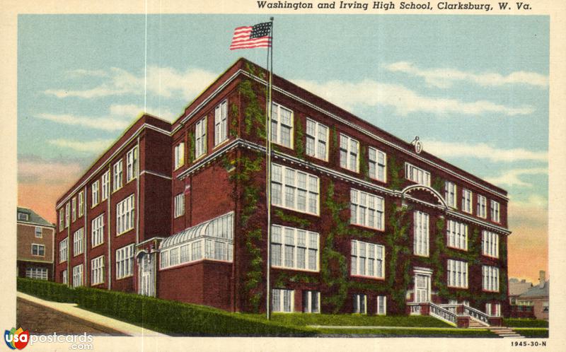Pictures of Clarksburg, West Virginia: Washington and Irving High School