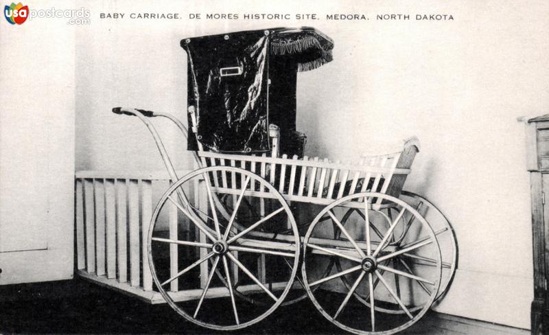 Pictures of Medora, North Dakota: Baby Carriage, De Mores Historic Site