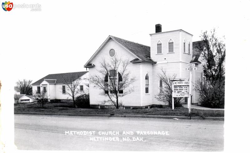 Pictures of Hettinger, North Dakota: Methodist Church and Parsonage