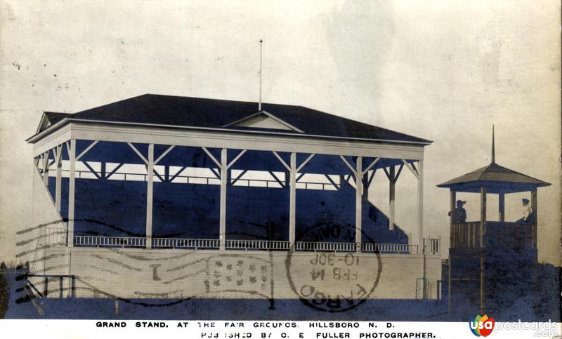 Pictures of Hillsboro, North Dakota: Grand stand at the fairgrounds