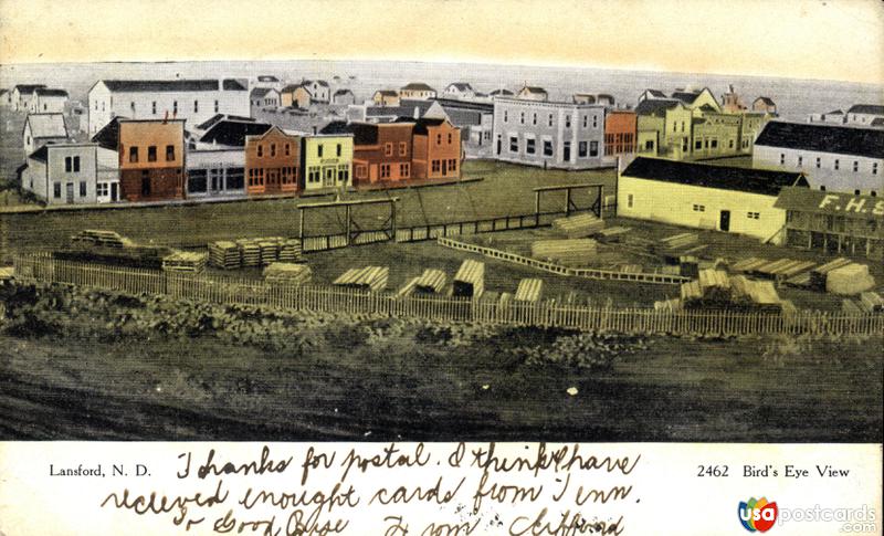 Pictures of Lansford, North Dakota: Bird´s eye view