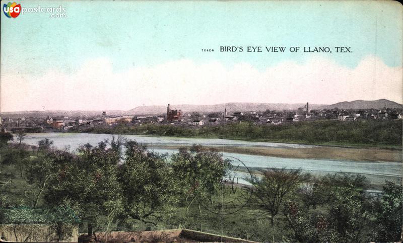 Pictures of Llano, Texas: Bird´s Eye View of Llano