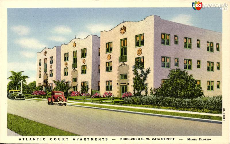 Pictures of Miami, Florida: Atlantic Court Apartments