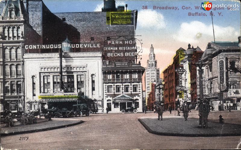 Pictures of Buffalo, New York: Broadway and Washington St.