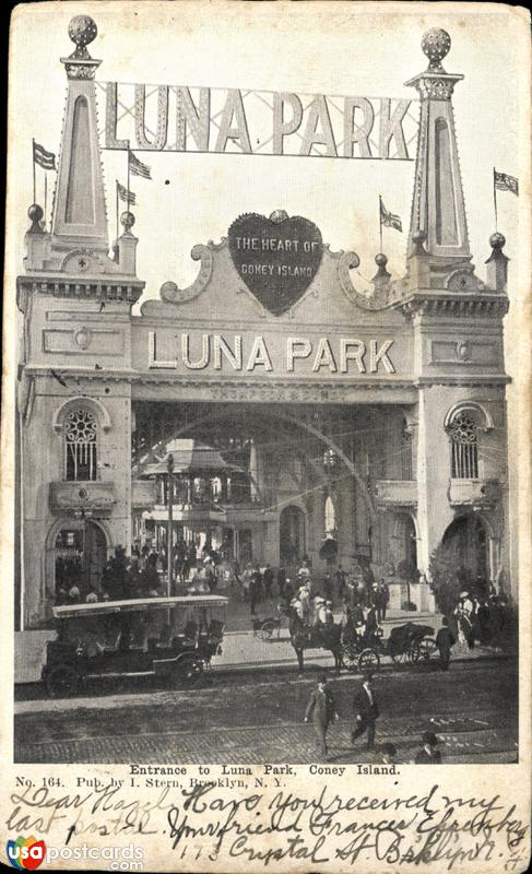 Pictures of Coney Island, New York: Entrance to Luna Park