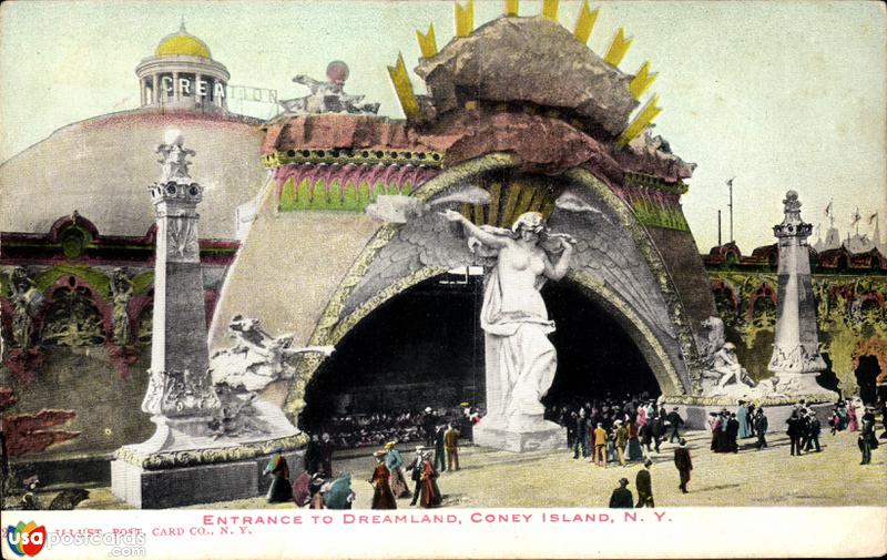 Pictures of Coney Island, New York: Entrance to Dreamland