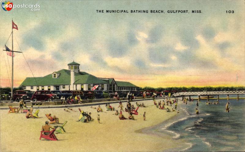 Pictures of Gulfport, Mississippi: The Municipal Bathing Beach