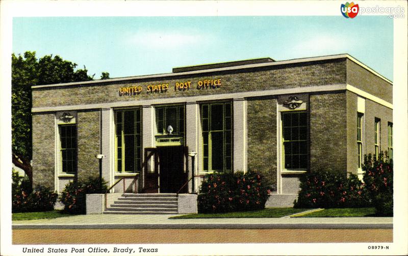 Pictures of Brady, Texas: United States Post Office
