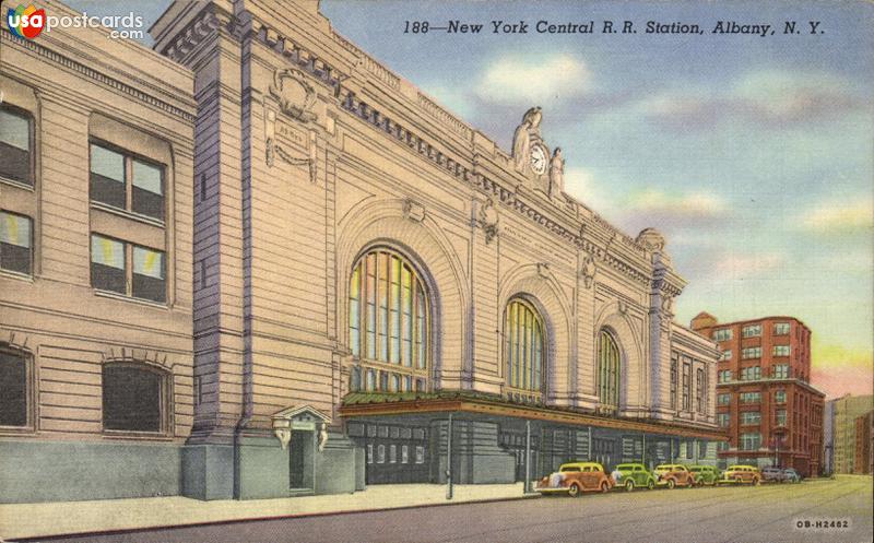 Pictures of Albany, New York: New York Central Railroad Station
