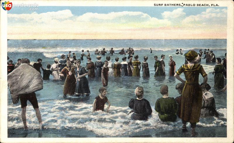 Pictures of Pablo Beach, Florida: Surf bathers