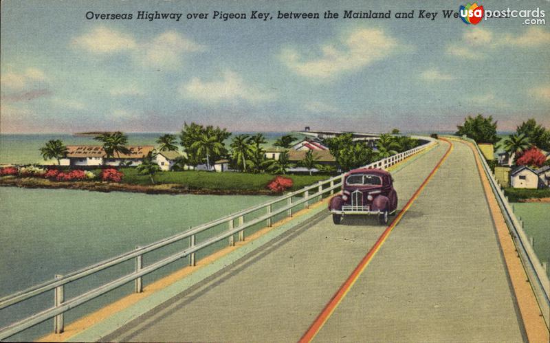 Pictures of Pigeon Key, Florida: Overseas highway over Pigeon Key