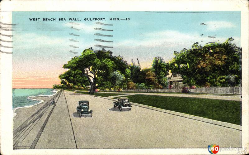 Pictures of Gulfport, Mississippi: West Beach Sea Wall