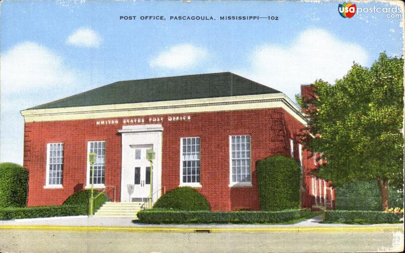Pictures of Pascagoula, Mississippi: Post Office