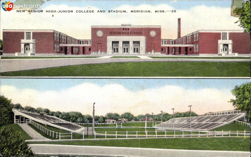 Pictures of Meridian, Mississippi: New Senior High School College and Stadium