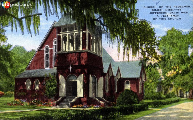 Pictures of Biloxi, Mississippi: Church of the Redeemer, where Jefferson Davis was a vestryman