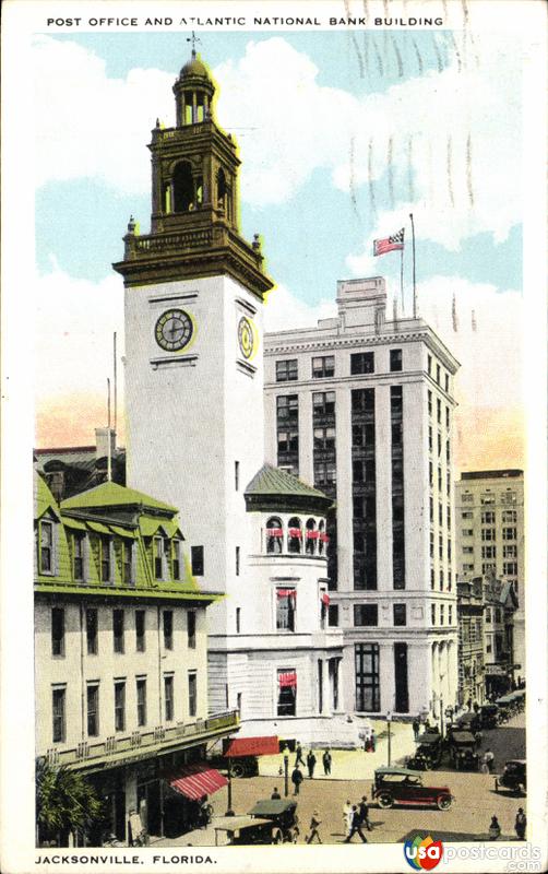 Pictures of Jacksonville, Florida: Post Office and Atlantic National Bank