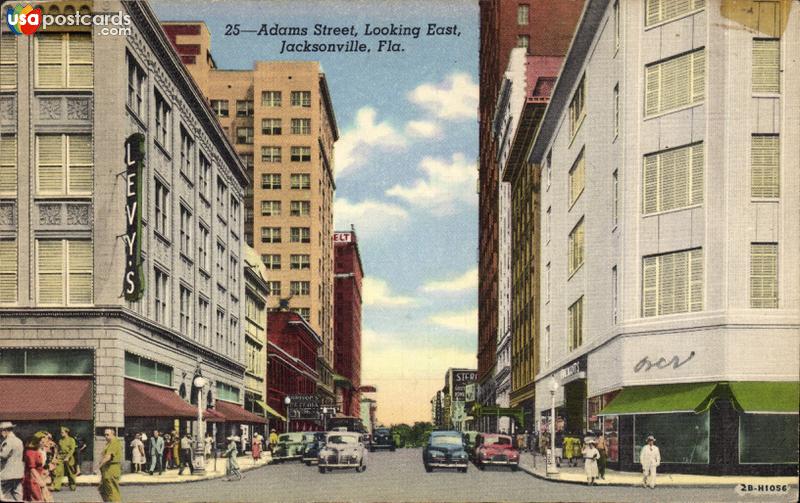 Pictures of Jacksonville, Florida: Adams Street, looking East
