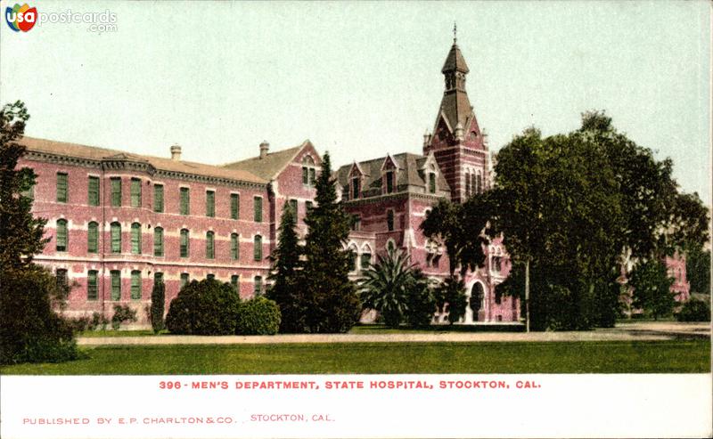 Pictures of Stockton, California: Men´s Department, State Hospital