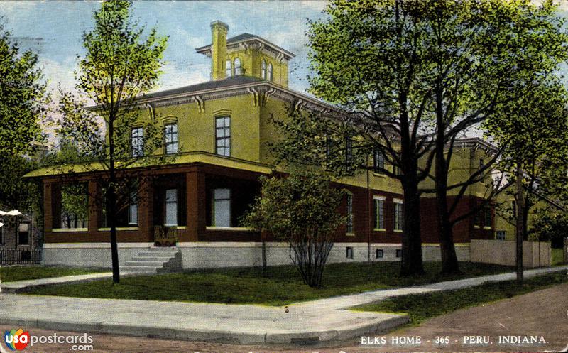 Pictures of Peru, Indiana: Elks Home