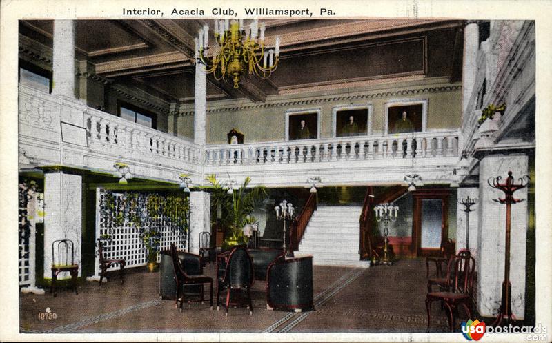 Pictures of Williamsport, Pennsylvania: Interior of Acacia Club