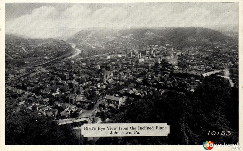 Pictures of Johnstown, Pennsylvania: Bird´s eye view from the Inclined Plane