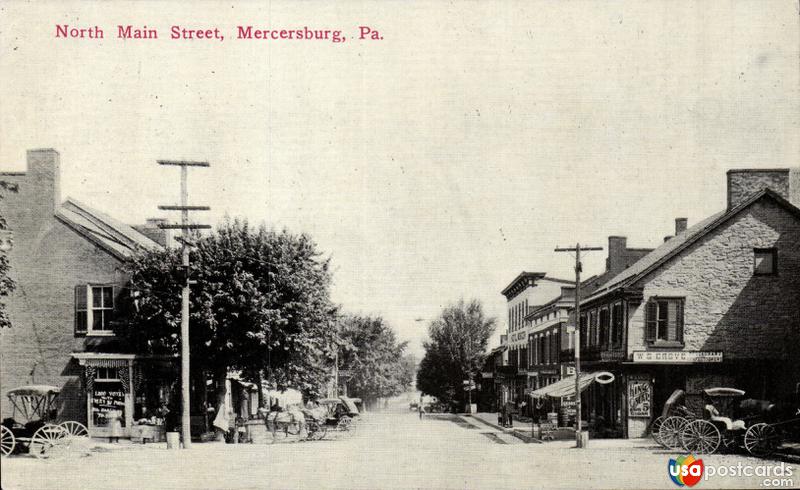Pictures of Mercersburg, Pennsylvania: North Main Street