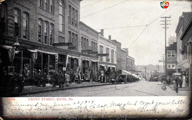 Pictures of Bath, Maine: Front Street