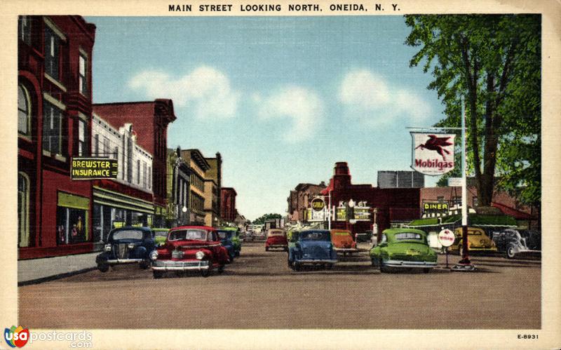 Pictures of Oneida, New York: Main Street looking North