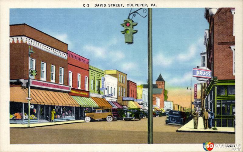 Pictures of Culpeper, Virginia: Davis Street